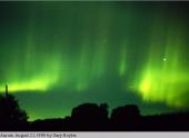 An aurora borealis on Earth. An aurora borealis on Earth.