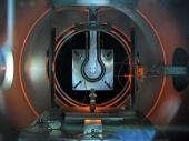 DS4G being tested at the ESTEC Electric Propulsion facility (CORONA vacuum chamber) DS4G being tested at the ESTEC Electric Propulsion facility (CORONA vacuum chamber)