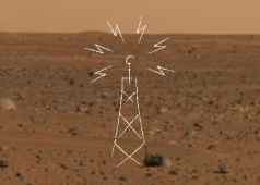 NASA Scientist have found life on Mars. This is an artist rendering of a radio tower on Mars. NASA Scientist have found life on Mars. This is an artist rendering of a radio tower on Mars.